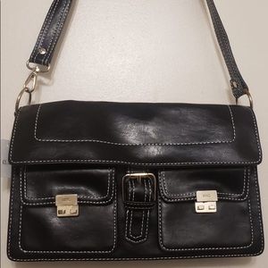🌸 MNG MNG Black Pockets Authentic Shoulder Bag